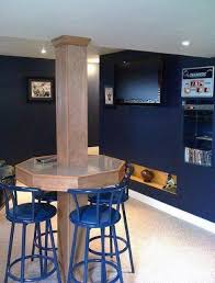 Table With Seating Basement Pole Ideas