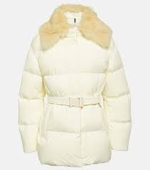 Macareux Shearling Trimmed Down Jacket