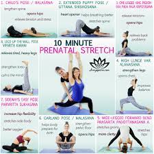 10 minute prenatal yoga stretch