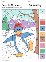 Color By Number The Penguin Tim S