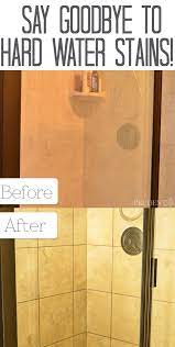 Clean Shower Doors With Hard Water Stains
