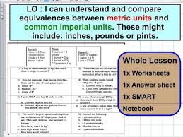 Metric Units And Common Imperial Units Mass Capacity Length Conversion Ks2 Year 5 6 Whole Lesson