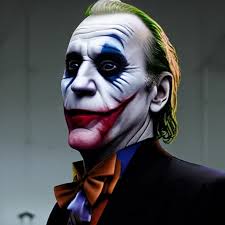 KREA - Film still of Joe Biden as the Joker, from The Dark Knight (2008)