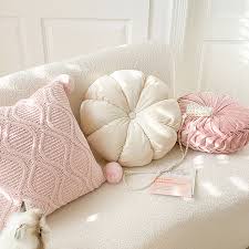 cute throw pillow pumpkin wheel look