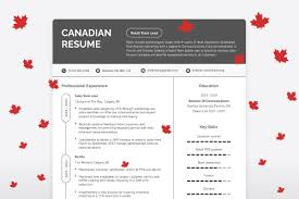 how to make a canadian resume format