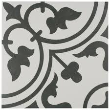 Merola Tile Arte White 9 3 4 In X 9 3