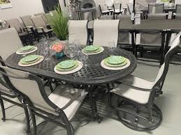 Bel Air Oval Outdoor Dining Table For 6