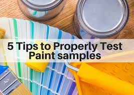 5 tips to test paint samples the right