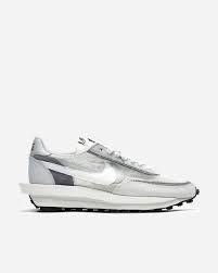 Check the rear heel nike sacai heel text 1.10 step 10: Nike Sportswear Nike X Sacai Ldwaffle White Grey Bv0073 100 Naked