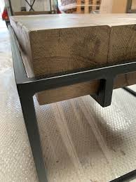 Coffee Table With An Industrial Metal