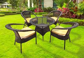 Buy Waver 4 Seater Outdoor Dining Set