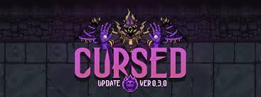 Simply, text with a specific design or with diacritical. The Cursed Update Undermine Action Adventure Roguelike