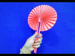 origami hand fan homemade paper hand