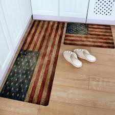 Density carpet pad the contractor 6 pad protects your floors the contractor 6 pad protects your floors and extends the life of your carpet while providing added comfort to your step at an affordable price. Amazon Com Kitchen Rug And Mats Vintage American Flag Kitchen Floor Mats 2 Piece Pvc Leather Standing Mats Non Slip Rubber Back Washable Doormat Bathroom Area Rug Carpet 18 X 30 18