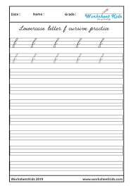 small letter cursive writing free