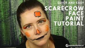 scarecrow face paint tutorial quick