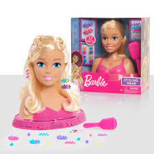 barbie small styling head blonde hair