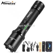 Us 13 34 15 Off Alonefire Tk700 Cree L2 Led Flashlight Usb Rechargeable Torch Tactical Lamp Burst Flashing Self Defense Police Work Light 18650 In