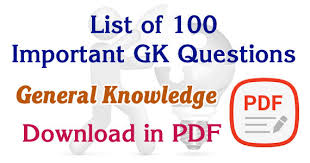 Ask questions and get answers from people sharing their experience with risk. Top 100 General Knowledge Questions And Answers Knowledgewalls