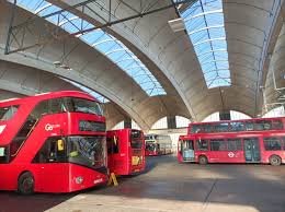 inside stockwell bus garage a