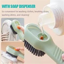liquid shoe cleaning brush with soap