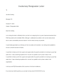 Examples Of Resignation Letter Word Resignation Letter Template Doc