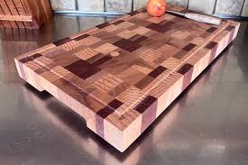 long and thick end grain chopping board