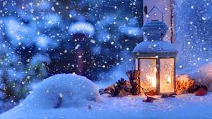 Snowing Christmas Lantern Wallpapers on ...