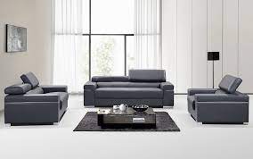 contemporary grey italian leather sofa