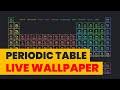 add periodic table animated wallpaper