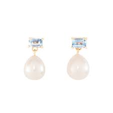 topaz perla earrings pair catbird