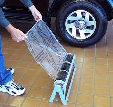 floor mat dispenser rack