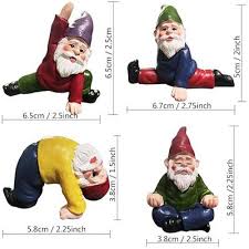 Jiumo Yoga Gnome Miniature Garden Gnome