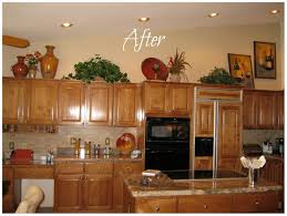 kitchen cabinets top decorating ideas