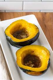 baked acorn squash with er and