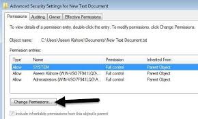 set file and folder permissions in windows