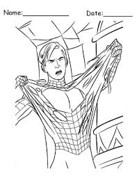 These free, printable summer coloring pages are a great activity the kids can do this summer when it. Free Spiderman Coloring Costume Printable Coloring Sheets