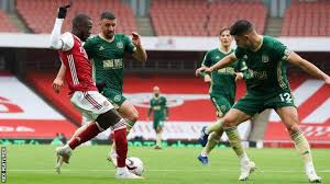 Preview and stats followed by live commentary, video highlights and match report. Arsenal 2 1 Sheffield United Gunners Extend Blades Point Less Start Bbc Sport