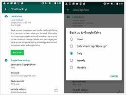 backup and re whatsapp messages