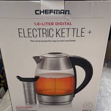 electric kettle with tea infuser