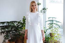 Biała sukienka do karmienia | Tulka - Tulenie i Karmienie