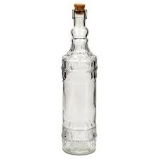 round vintage style glass bottles with