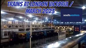 trains at london victoria march 2023