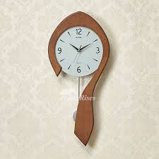 Unique Wall Clocks Wooden Brown Yellow