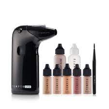 temptu one 10 piece glowing complexion airbrush kit for easy professional airbrush makeup temptu pro