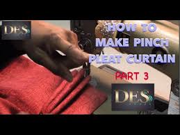how to make pinch pleat curtain part 3