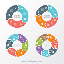 Variety Of Round Charts Vector Free Download