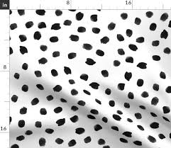 Black And White Sheets Painted Polka