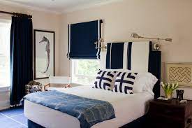 See more ideas about curtains, custom drapes, navy blue curtains. Navy Blue Bedroom Ideas And Photos Houzz