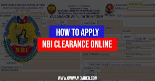 how to apply for nbi clearance